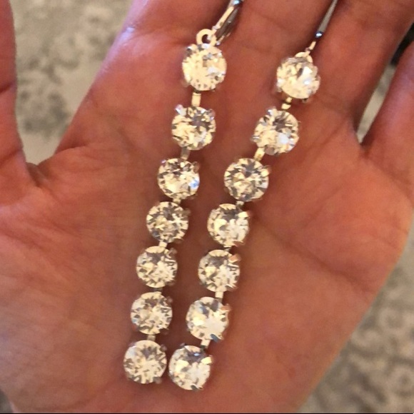 Stunning Crystal Drop Statement Earrings - Picture 8 of 15